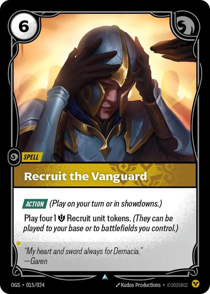 Recruit the Vanguard - 015/024 [Origins: Proving Grounds] [Non-Foil]