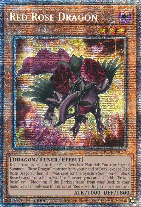 Red Rose Dragon - MP25-EN037 - Starlight Rare - 1st Edition