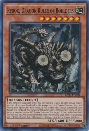 Redox, Dragon Ruler of Boulders - RA03-EN008 - Super Rare - 1st Edition