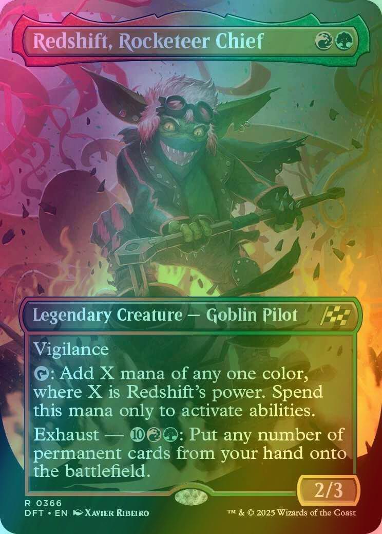 Redshift, Rocketeer Chief [366] [Borderless] [Aetherdrift] [Foil]