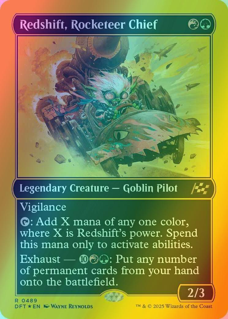Redshift, Rocketeer Chief [489] [Aetherdrift] [First-place Foil]