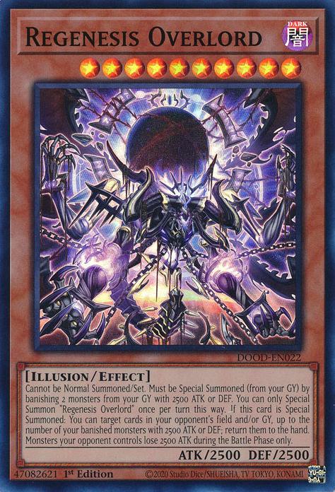 Regenesis Overlord - DOOD-EN022 - Super Rare - 1st Edition