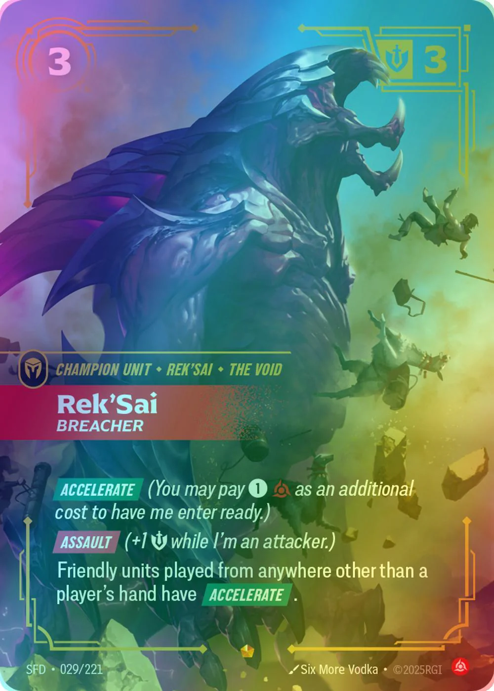 Rek'Sai - Breacher - 029/221 [Spiritforged] [Foil]