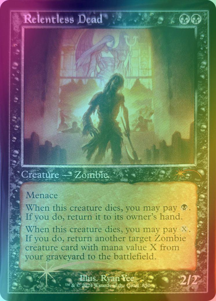 Relentless Dead [0850] [Retro Frame] [Ryan Yee] [Secret Lair Drop] [Foil]