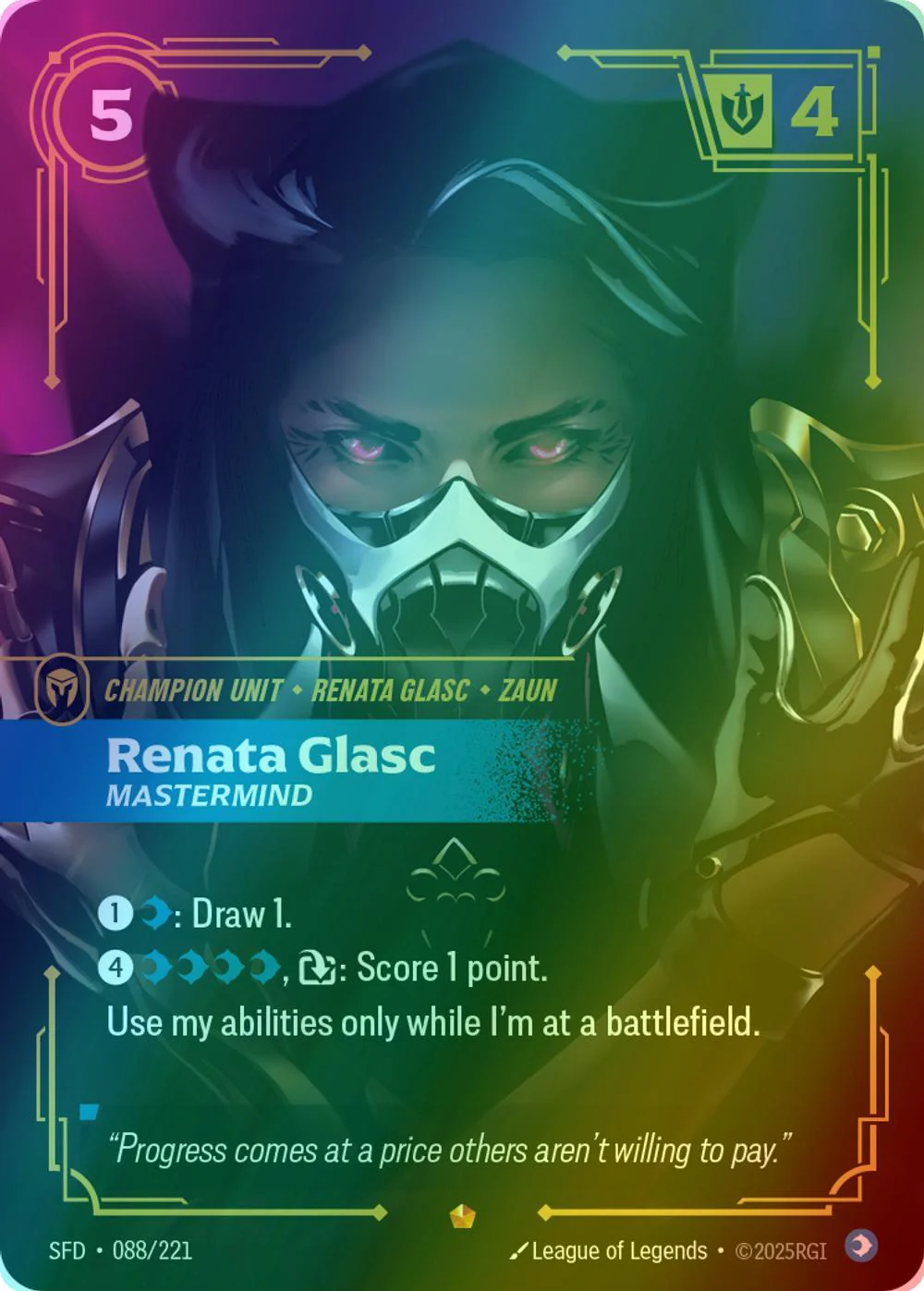 Renata Glasc - Mastermind - 088/221 [Spiritforged] [Foil]