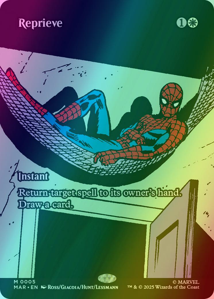 Reprieve [5] [Borderless] [Source Material] [Marvel Universe] [Foil]
