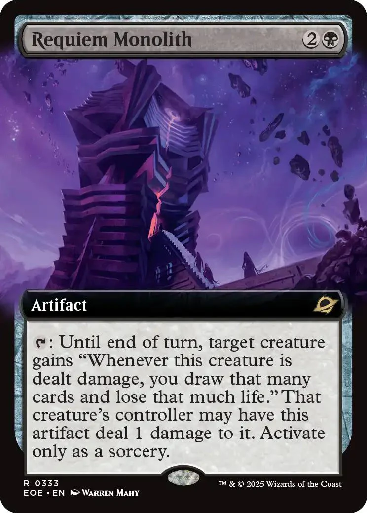 Requiem Monolith [333] [Extended Art] [Edge of Eternities] [Non-Foil]