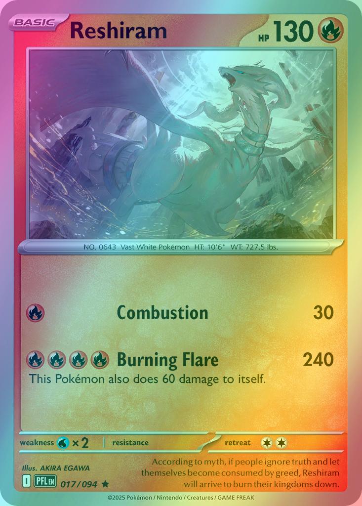 Reshiram - 017/094 - Rare [me02-017] [Holo]