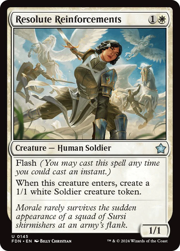 Resolute Reinforcements [145] [Foundations] [Non-Foil]