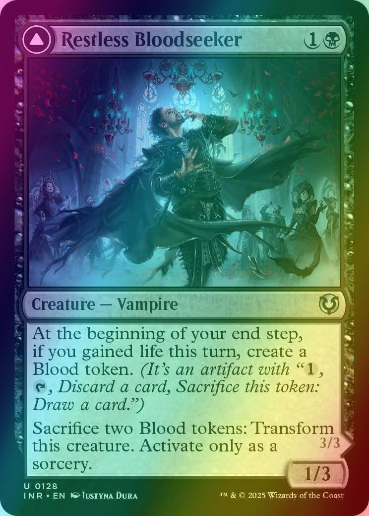 Restless Bloodseeker // Bloodsoaked Reveler [128] [Innistrad Remastered] [Foil]