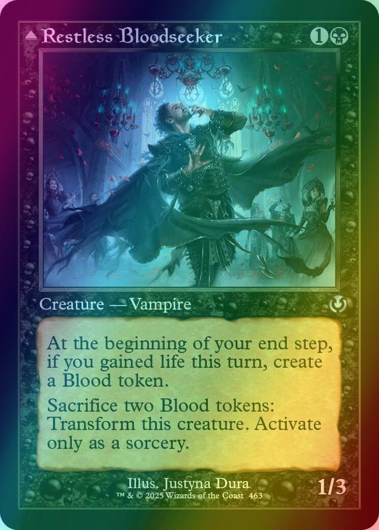 Restless Bloodseeker // Bloodsoaked Reveler [463] [Retro Frame] [Innistrad Remastered] [Foil]