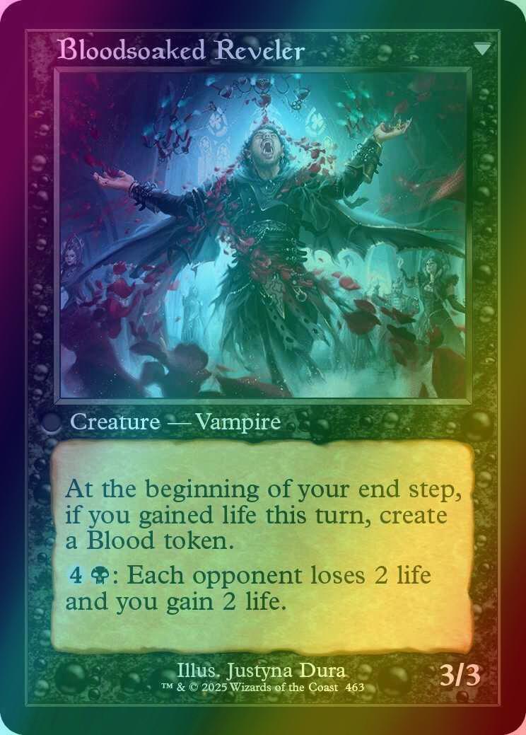 Restless Bloodseeker // Bloodsoaked Reveler [463] [Retro Frame] [Innistrad Remastered] [Foil] - Image 2