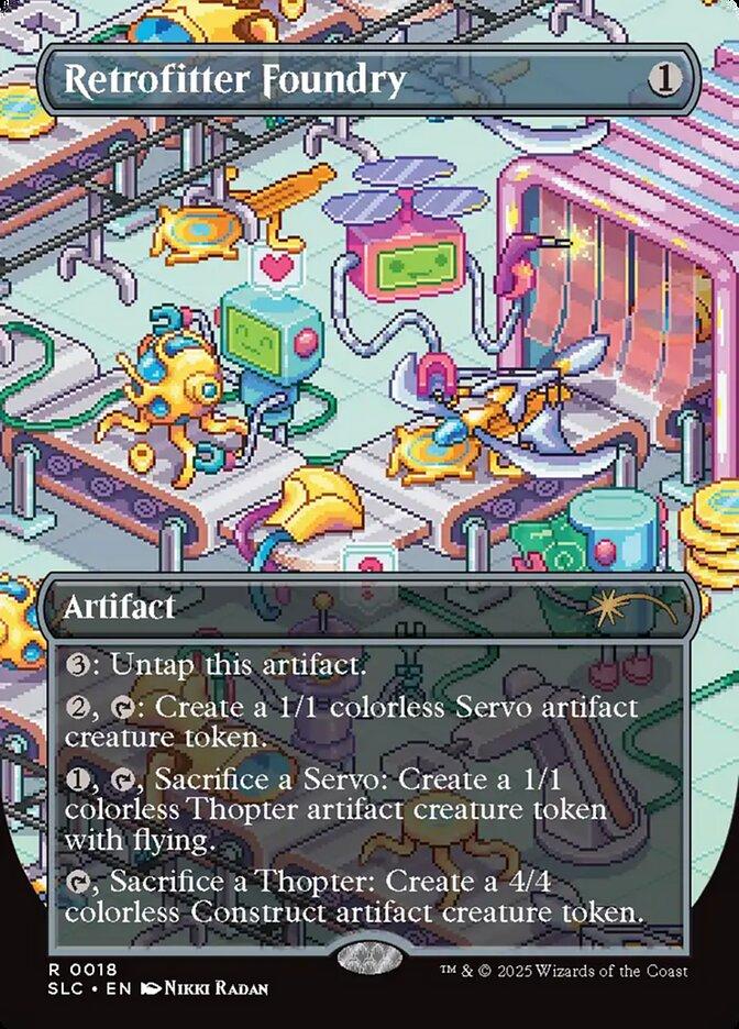 Retrofitter Foundry [0018] [Borderless] [Encyclopedia of Magic] [Secret Lair Countdown] [Non-Foil]
