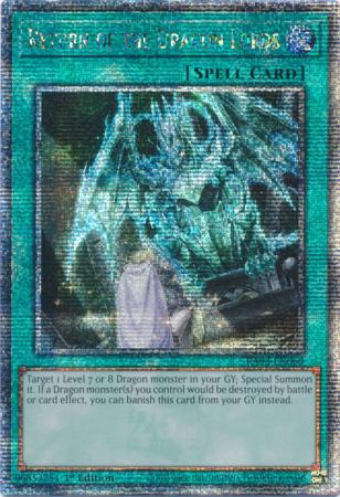 Return of the Dragon Lords - RA03-EN060 - Quarter Century Secret Rare - 1st Edition