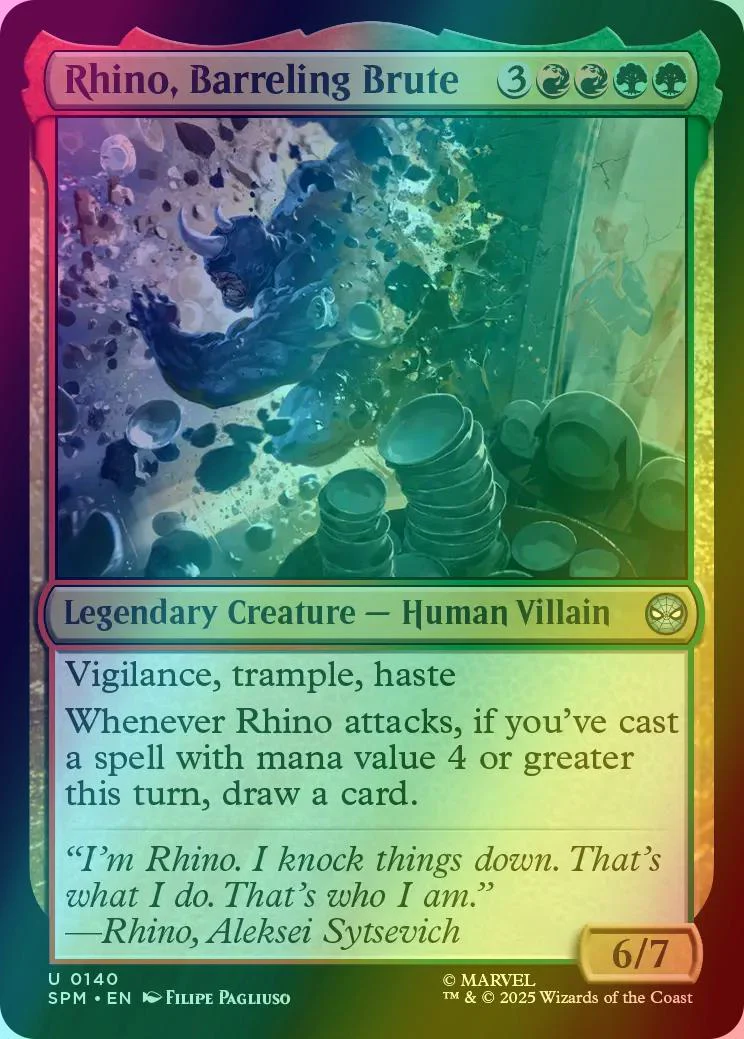 Rhino, Barreling Brute [140] [Marvel's Spider-Man] [Foil]