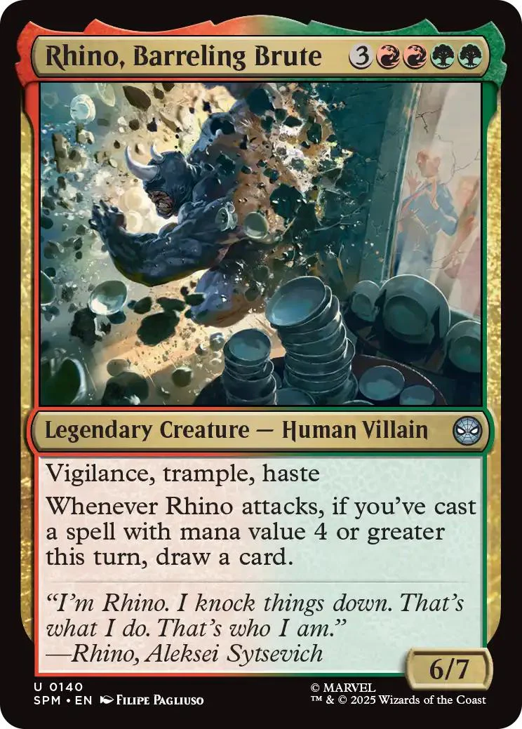Rhino, Barreling Brute [140] [Marvel's Spider-Man] [Non-Foil]