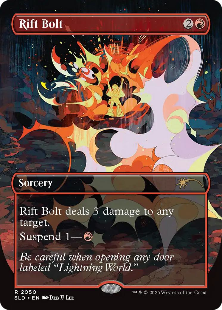 Rift Bolt [2050] [Borderless] [Everything Is On Fire] [Secret Lair Drop] [Non-Foil]