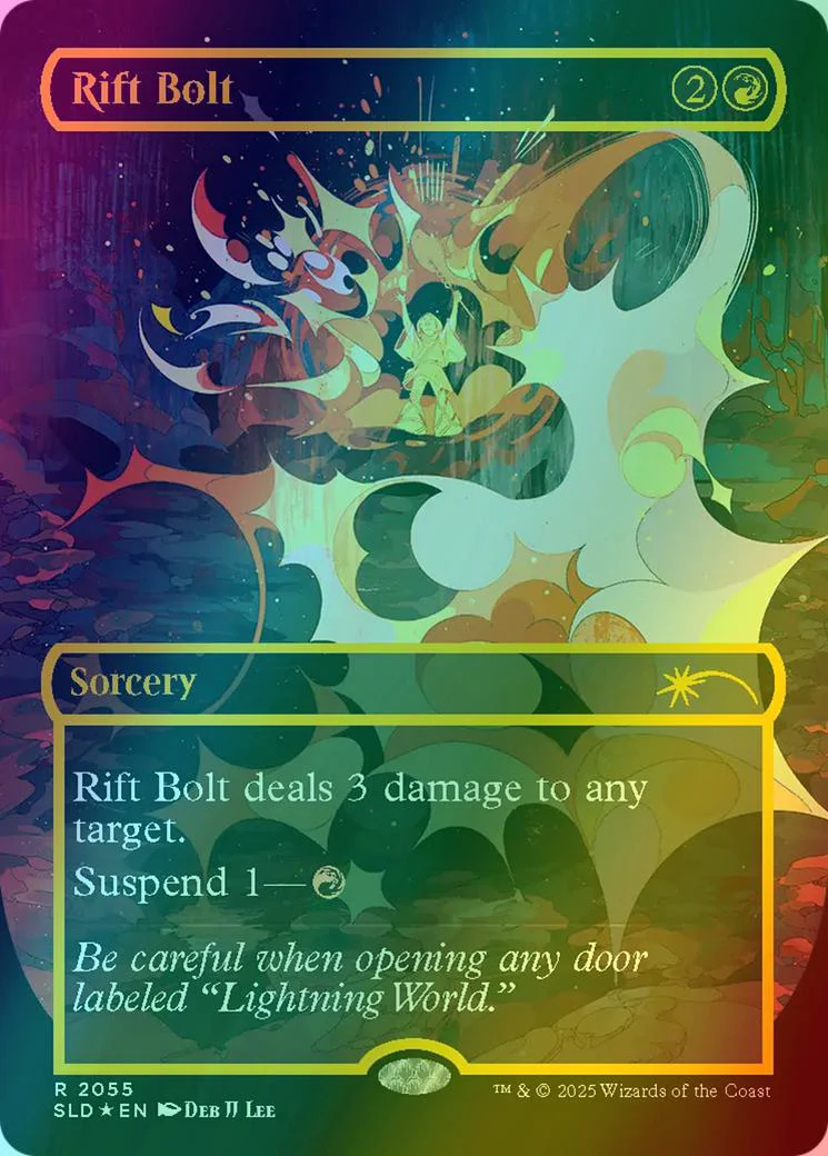 Rift Bolt [2055] [Borderless] [Everything Is On Fire] [Secret Lair Drop] [Raised Foil]