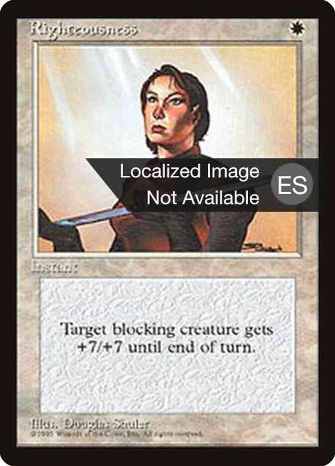 Righteousness - Chinese [46] [Fourth Edition Black Border: Chinese] [Non-Foil]
