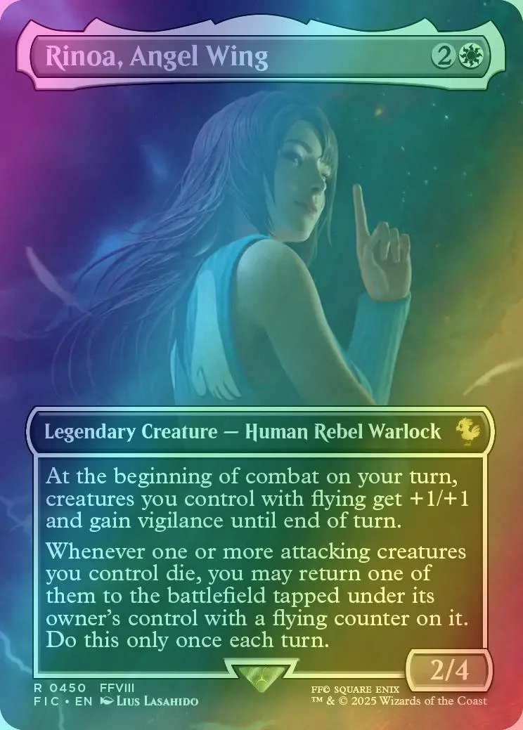 Rinoa, Angel Wing [450] [Borderless] [Scene] [FINAL FANTASY: Commander] [Foil]