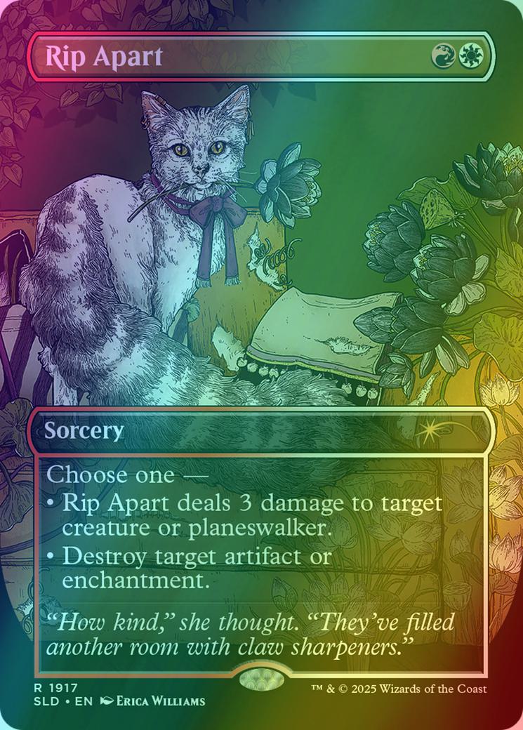 Rip Apart [1917] [Borderless] [Cats Are Better Than Dogs] [Secret Lair Drop] [Foil]