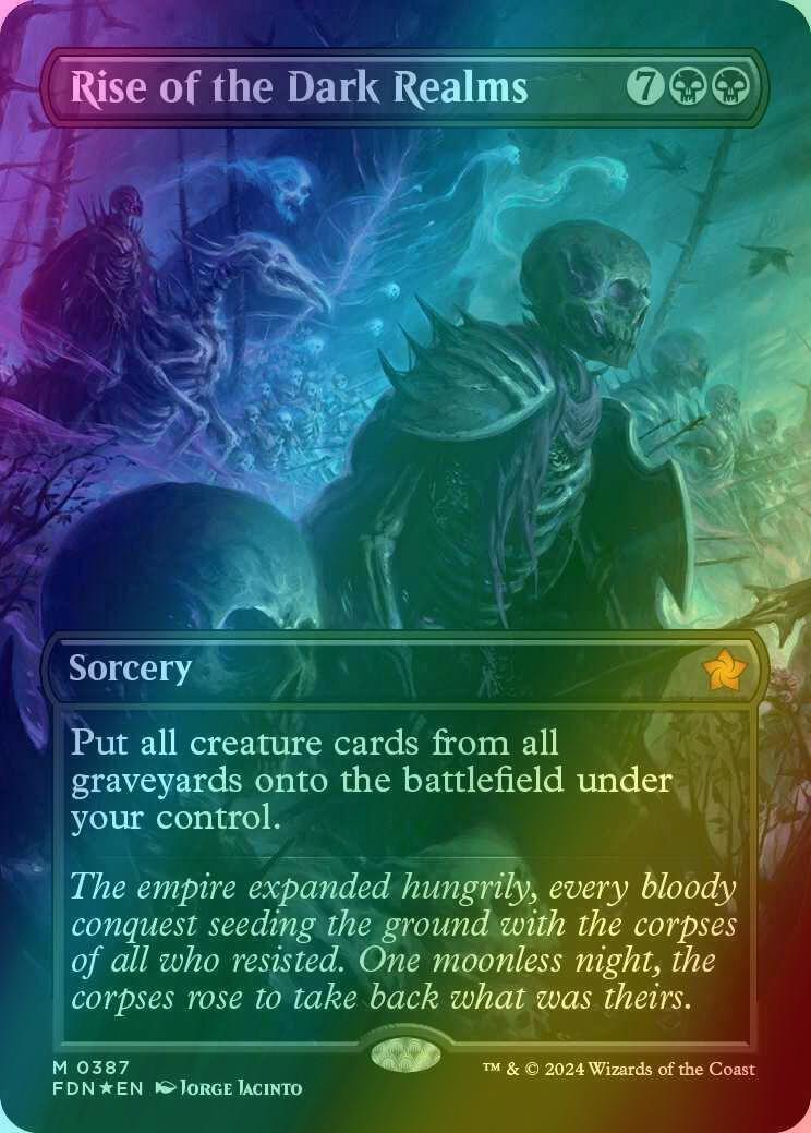 Rise of the Dark Realms [387] [Borderless] [Foundations] [Mana Foil]