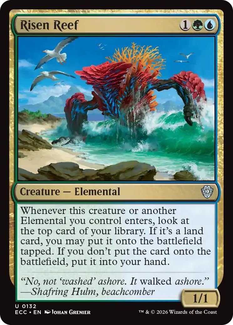Risen Reef [132] [Lorwyn Eclipsed: Commander] [Non-Foil]