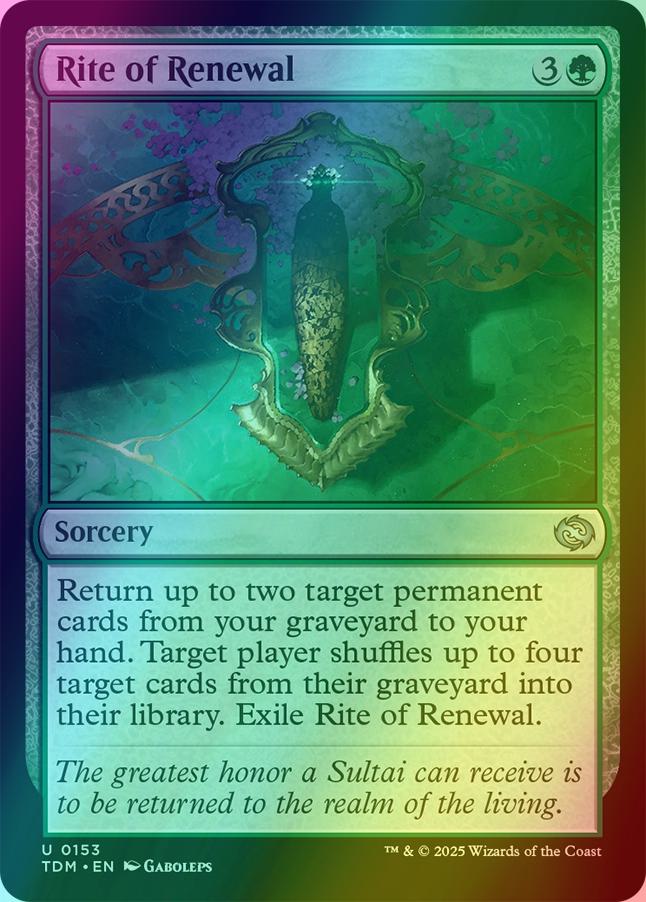 Rite of Renewal [153] [Tarkir: Dragonstorm] [Foil]