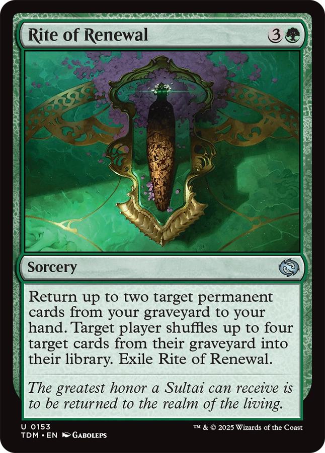 Rite of Renewal [153] [Tarkir: Dragonstorm] [Non-Foil]