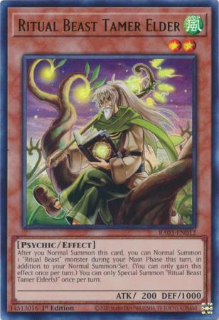 Ritual Beast Tamer Elder - RA03-EN012 - Ultra Rare - 1st Edition