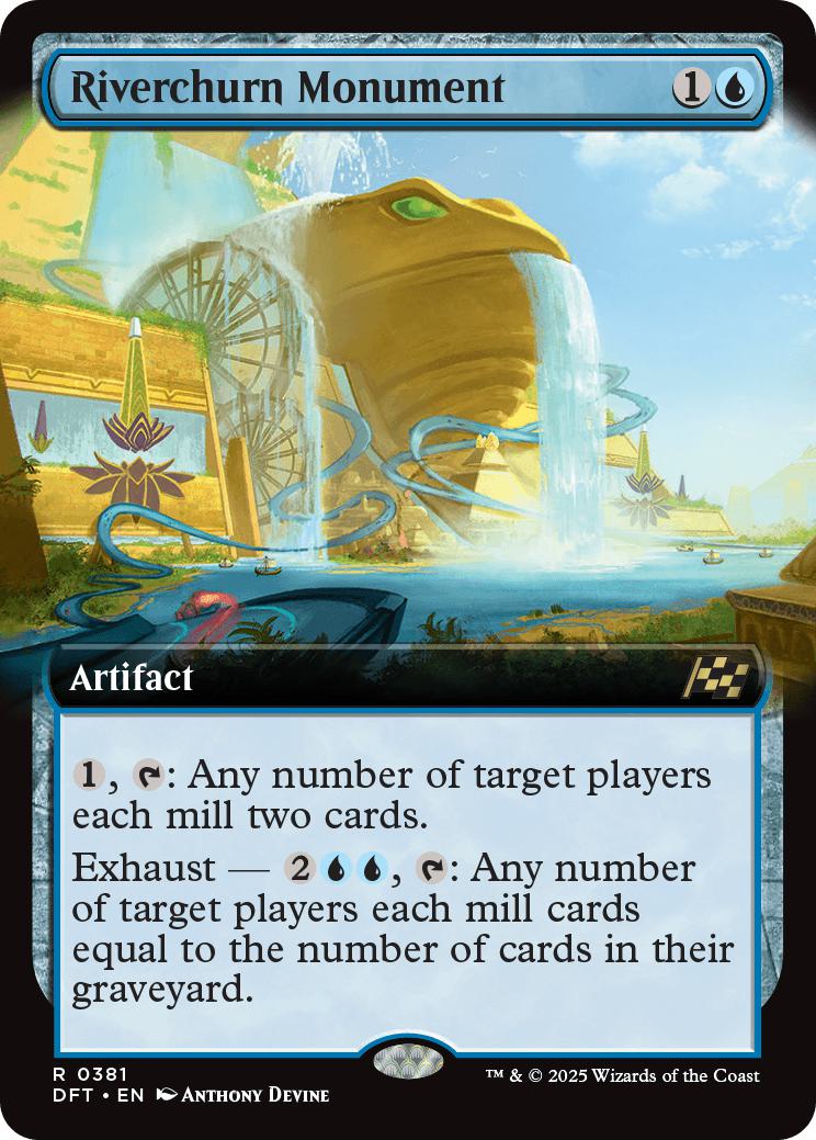 Riverchurn Monument [381] [Extended Art] [Aetherdrift] [Non-Foil]