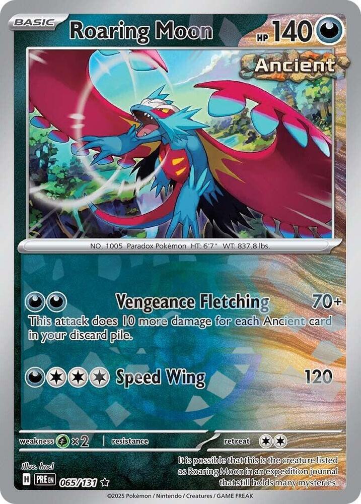 Roaring Moon - Master Ball Pattern - 065/131 - Rare [sv085-065] [Reverse Holo]