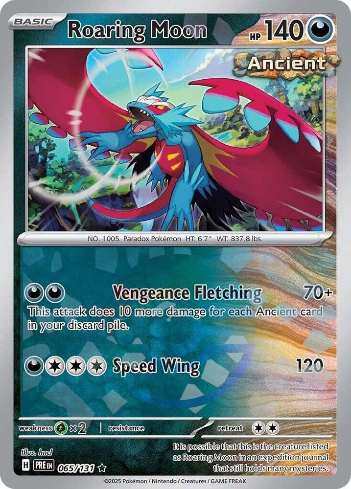 Roaring Moon - Poké Ball Pattern - 065/131 - Rare [sv085-065] [Reverse Holo]