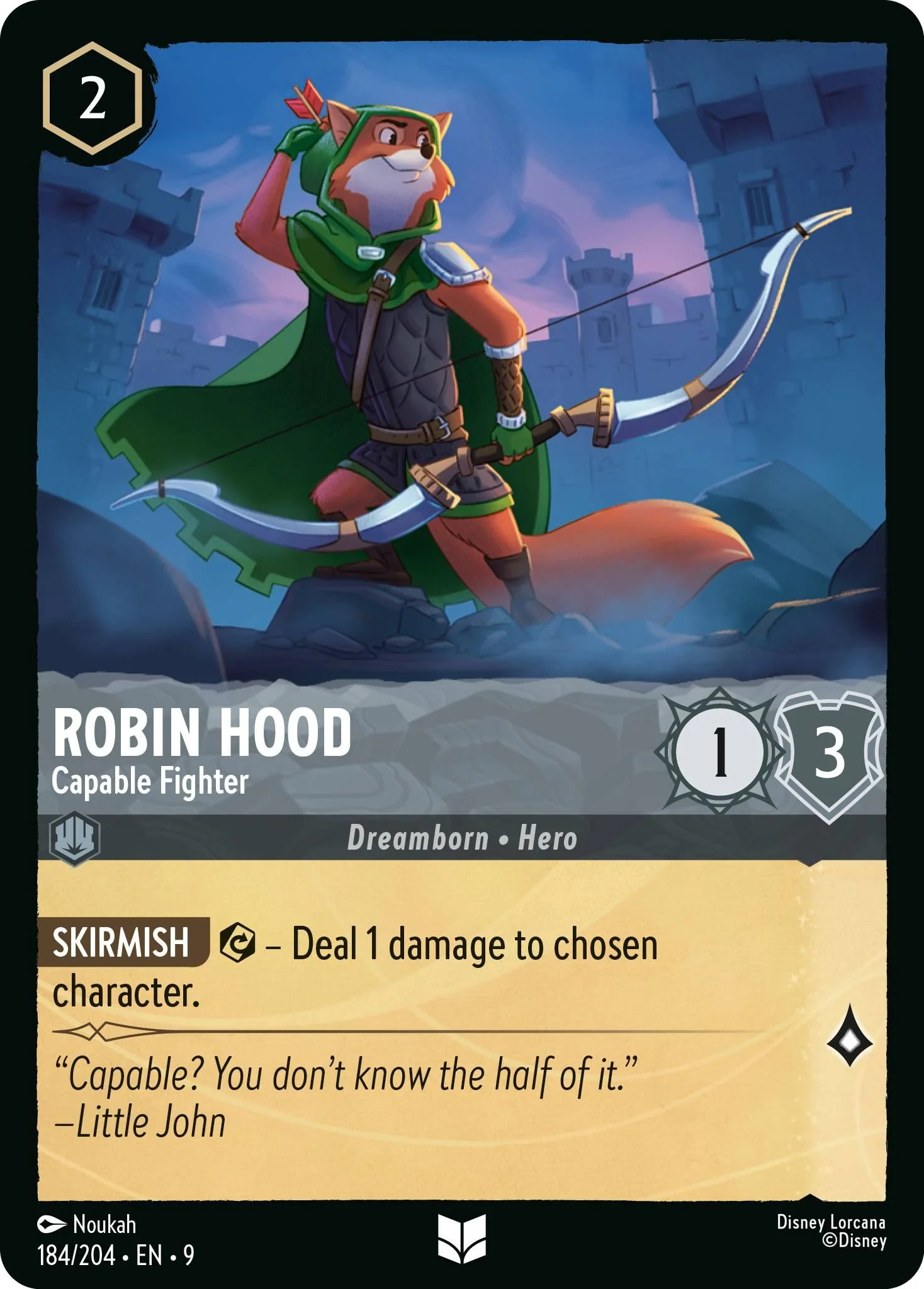 Robin Hood - Capable Fighter - 184/204 [Fabled] [Non-Foil]