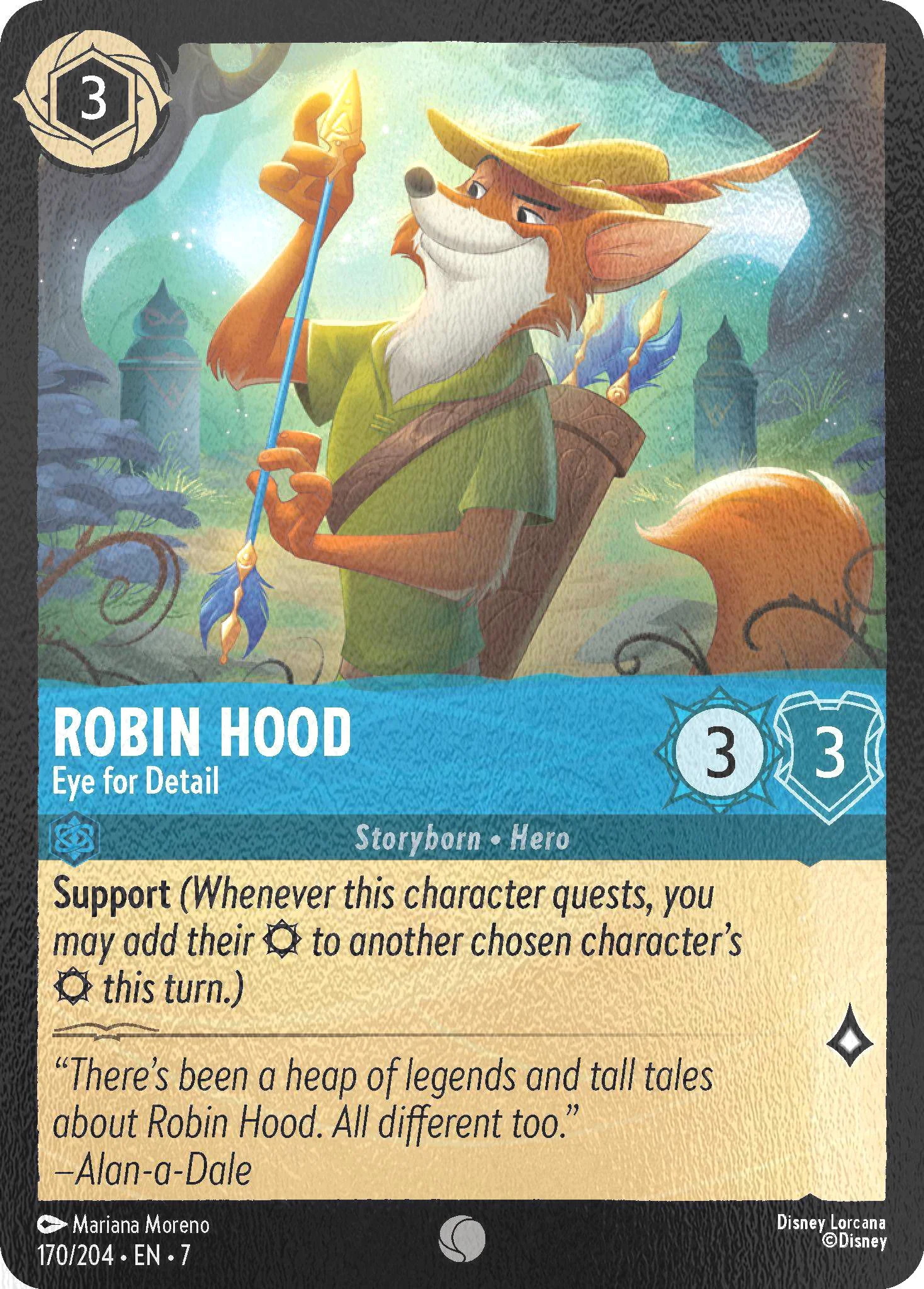 Robin Hood - Eye for Detail - 170/204 [Archazia's Island] [Cold Foil]