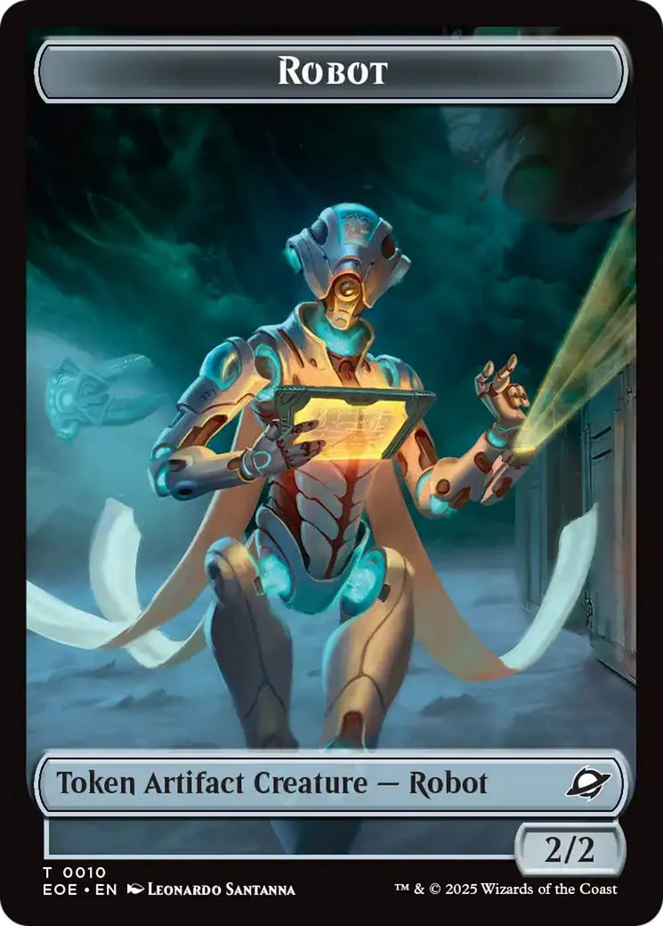 Lander Token (05) // Robot Token (10) [Edge of Eternities: Tokens] [Non-Foil] - Image 2