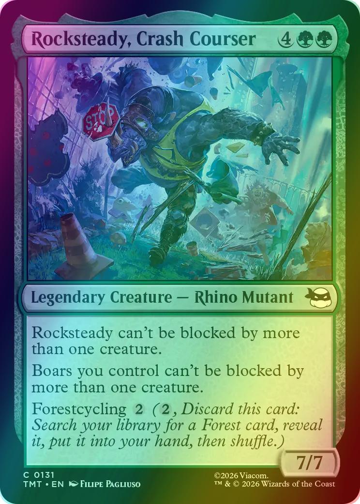 Rocksteady, Crash Courser [131] [Teenage Mutant Ninja Turtles] [Foil]