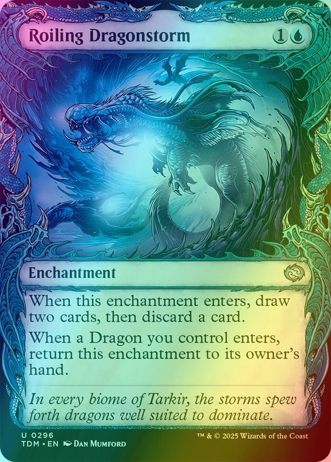 Roiling Dragonstorm [296] [Draconic Frame Showcase] [Tarkir: Dragonstorm] [Foil]