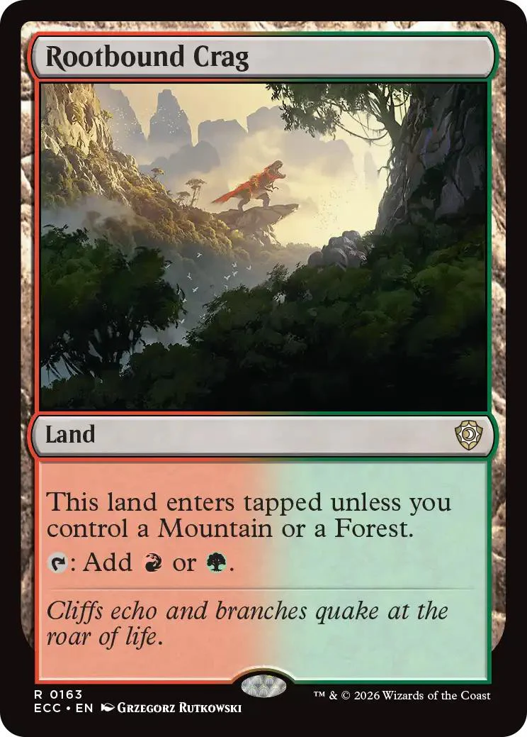 Rootbound Crag [163] [Lorwyn Eclipsed: Commander] [Non-Foil]