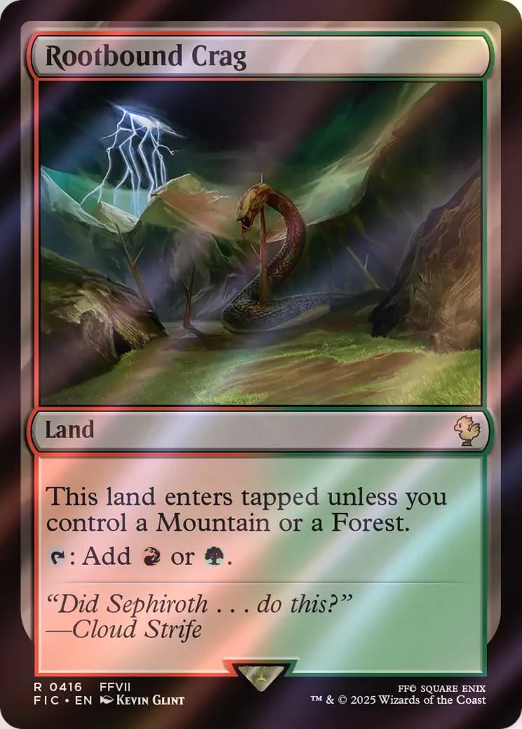 Rootbound Crag [416] [FINAL FANTASY: Commander] [Surge Foil]