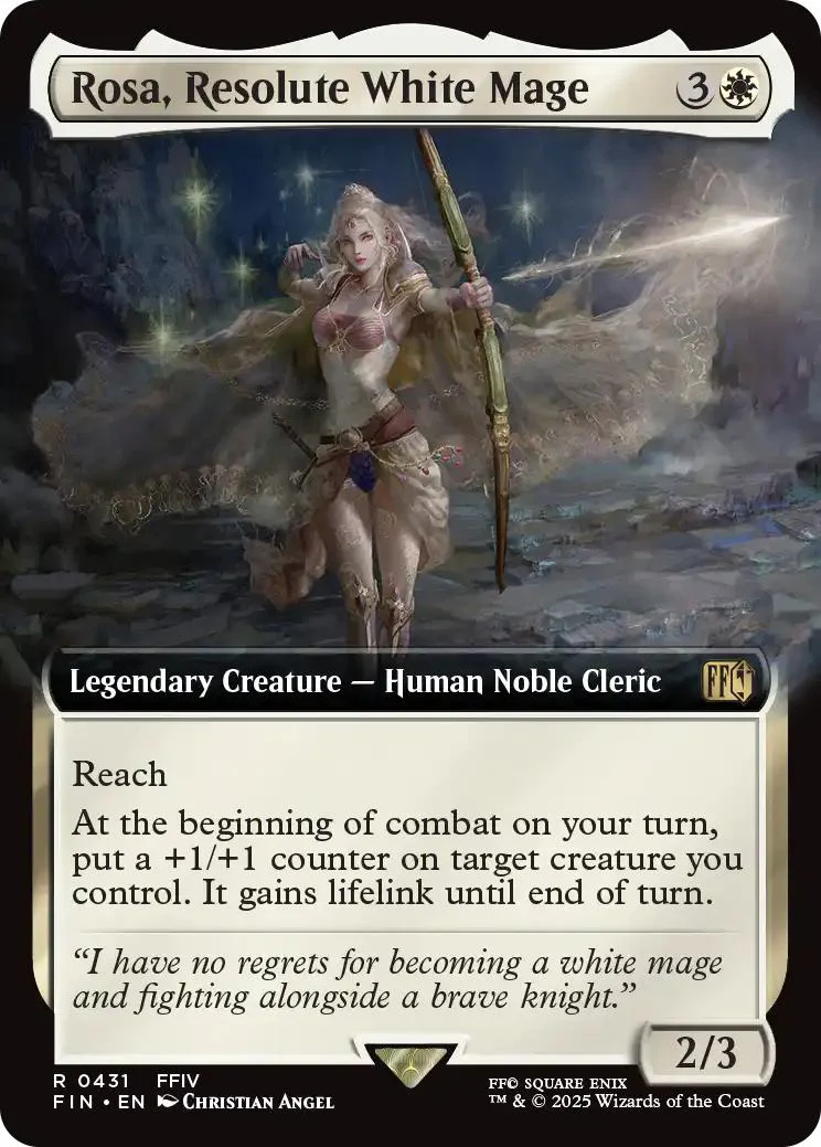 Rosa, Resolute White Mage [431] [Extended Art] [FINAL FANTASY] [Non-Foil]