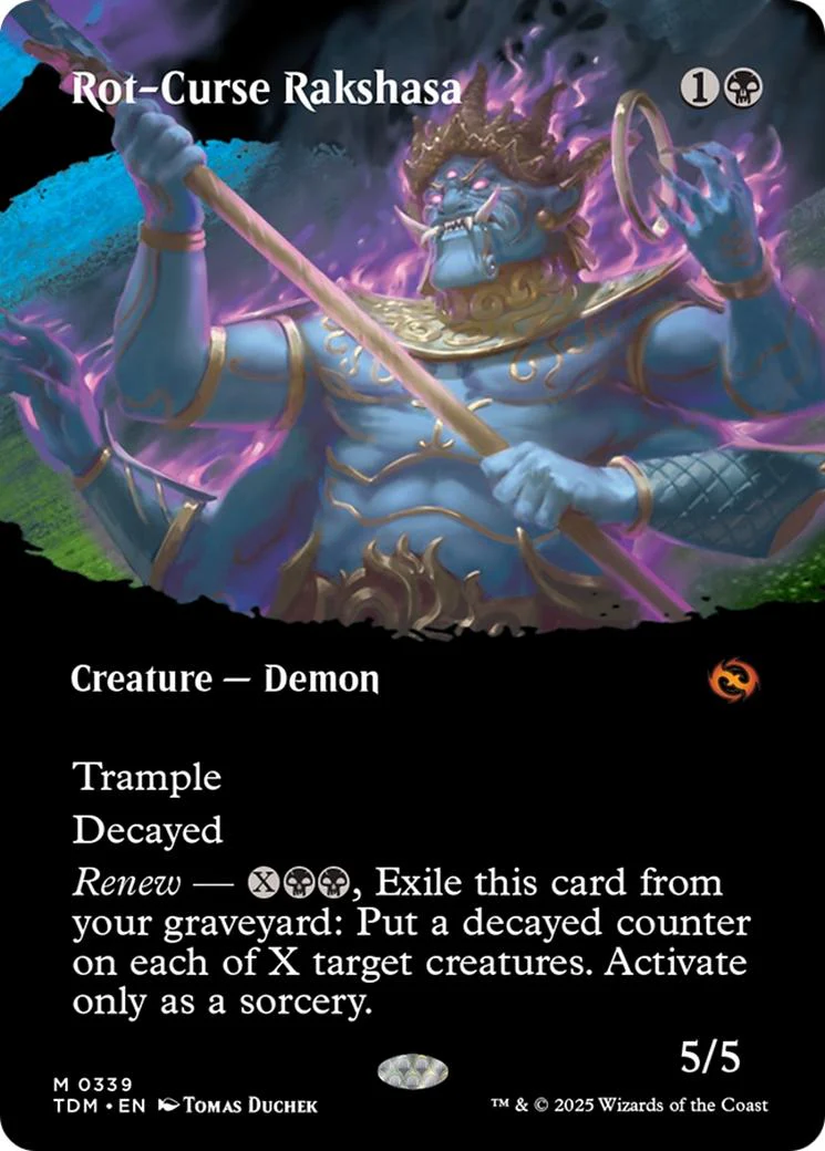 Rot-Curse Rakshasa [339] [Borderless] [Clan] [Tarkir: Dragonstorm] [Non-Foil]