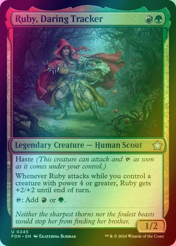Ruby, Daring Tracker [245] [Foundations] [Foil]