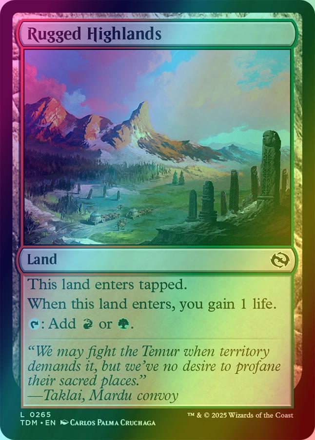 Rugged Highlands [265] [Tarkir: Dragonstorm] [Foil]