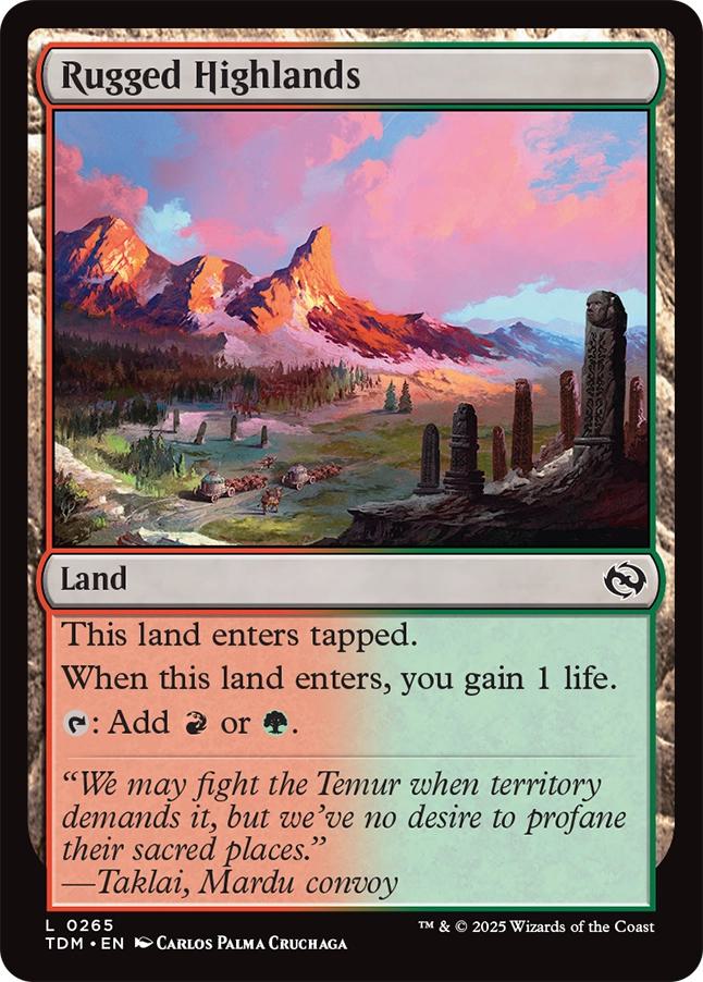 Rugged Highlands [265] [Tarkir: Dragonstorm] [Non-Foil]