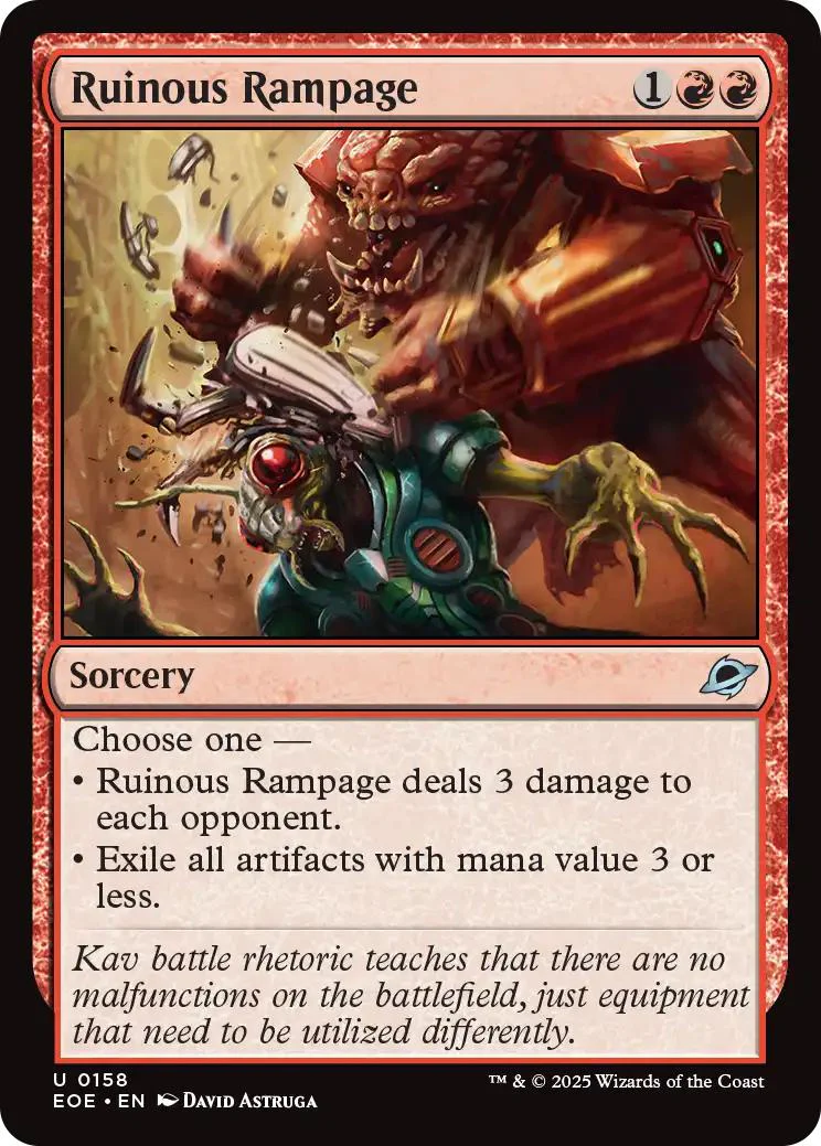 Ruinous Rampage [158] [Edge of Eternities] [Non-Foil]