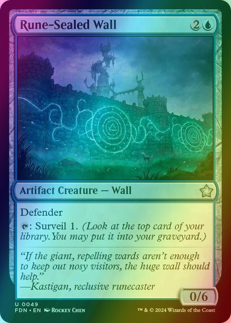 Rune-Sealed Wall [49] [Foundations] [Foil]