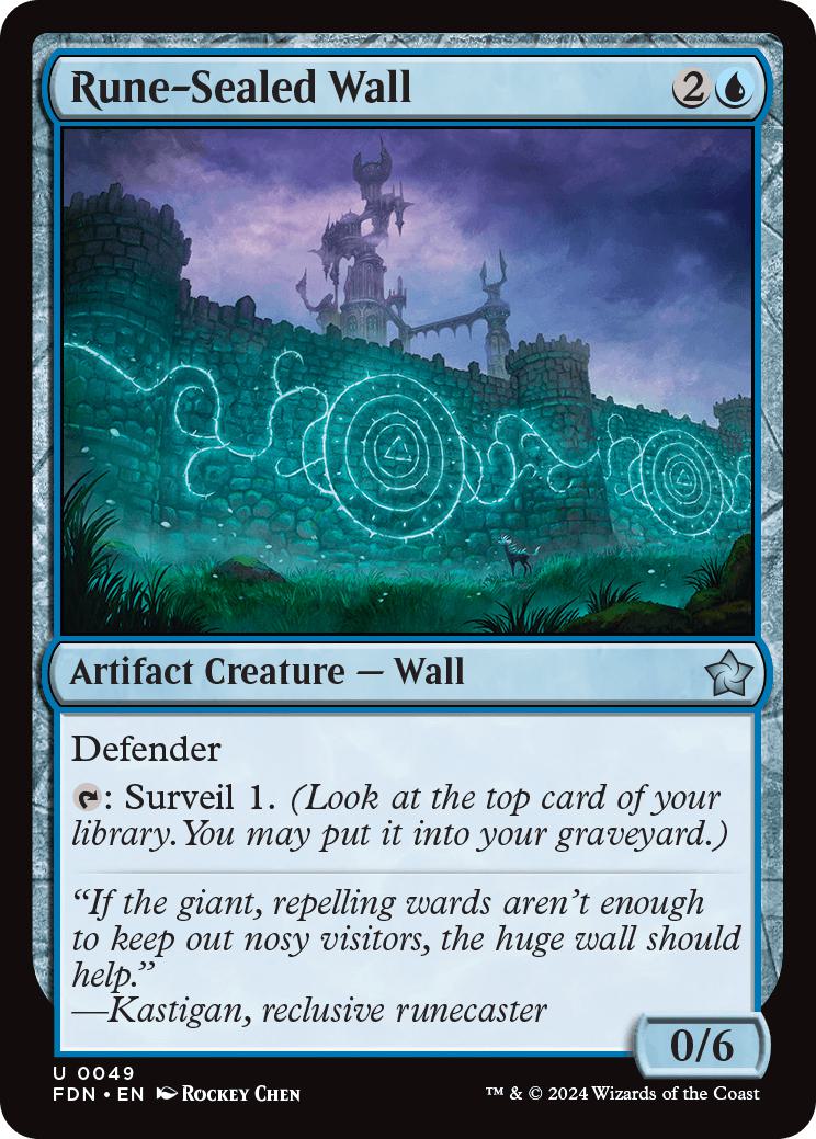 Rune-Sealed Wall [49] [Foundations] [Non-Foil]