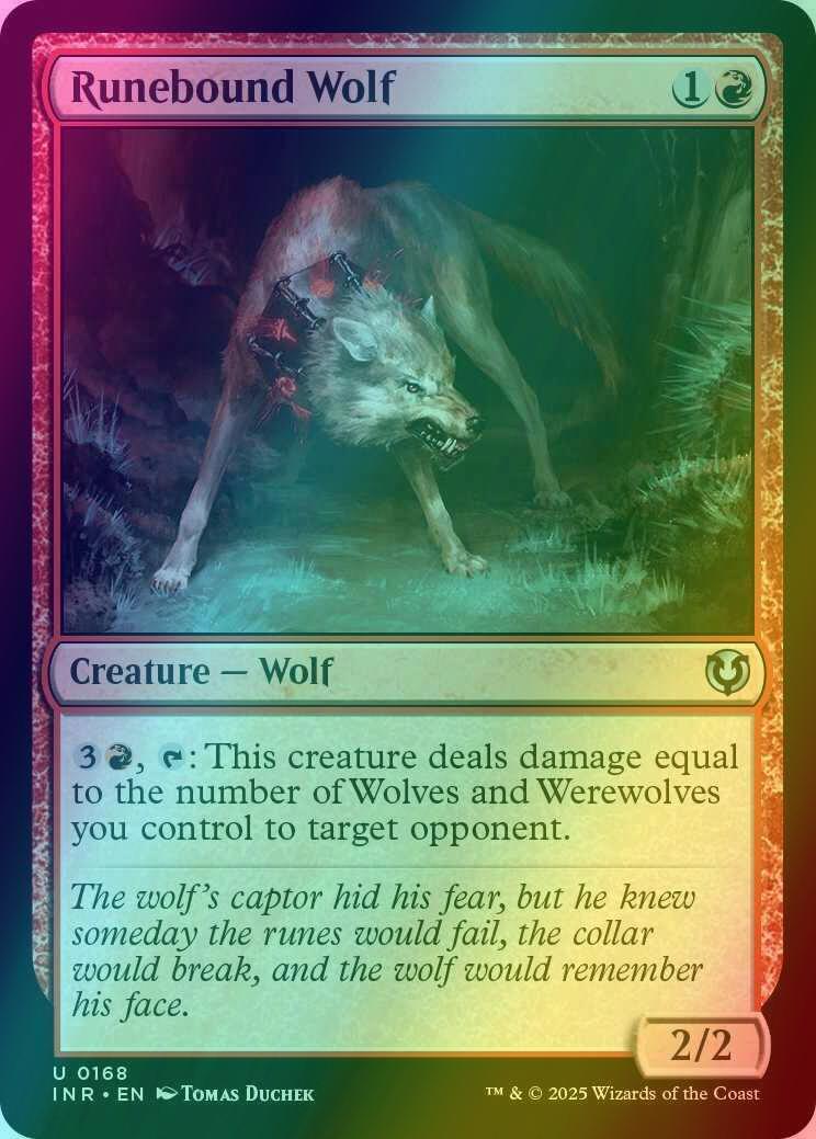 Runebound Wolf [168] [Innistrad Remastered] [Foil]