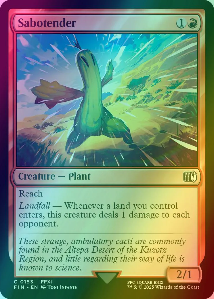 Sabotender [153] [FINAL FANTASY] [Foil]